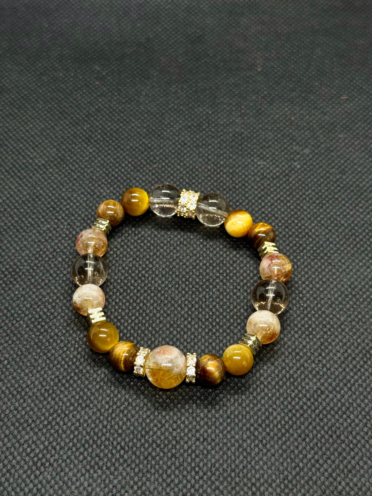 "Nine Purple Fire Year Lucky · Five Elements Citrine Wealth Bracelet | Fortune Magnetic Field + Career Nobles"
金霸聚宝盆—左手戴“金”,日进斗金