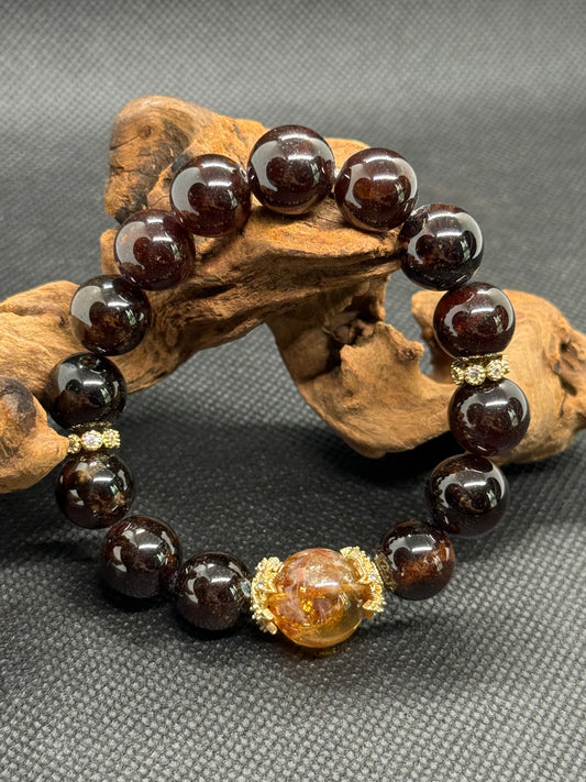 Genuine Garnet Bracelet for Passion & Love | Emotional Healing Crystal Jewelry