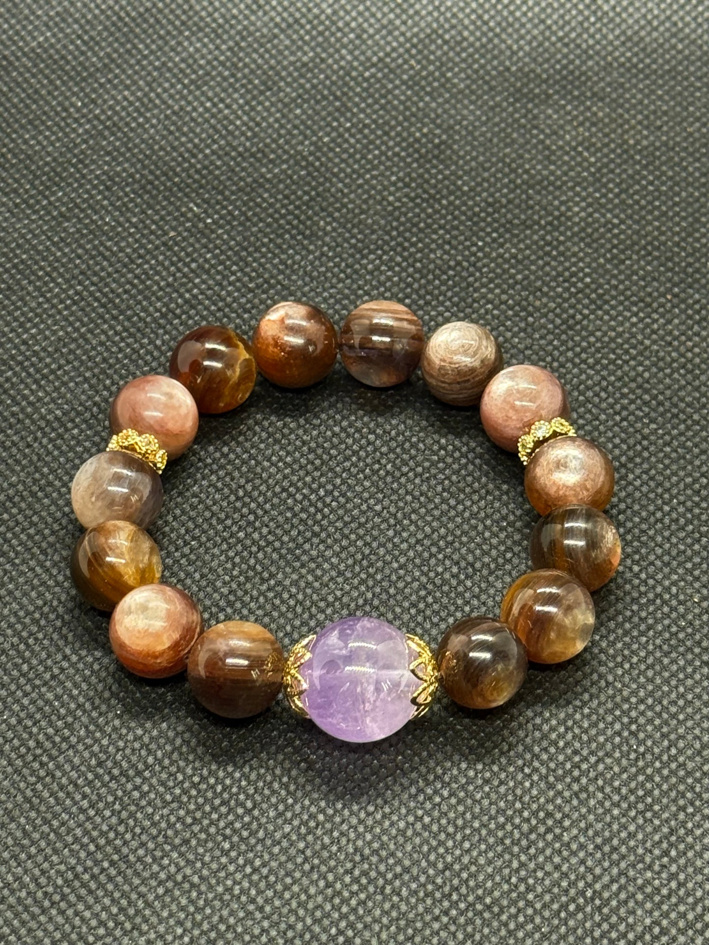 energy crystal bracelet｜Top Purple lithium mica•healing keep balance creativity紫锂云母的温柔相遇|治愈系“能量小枕头”