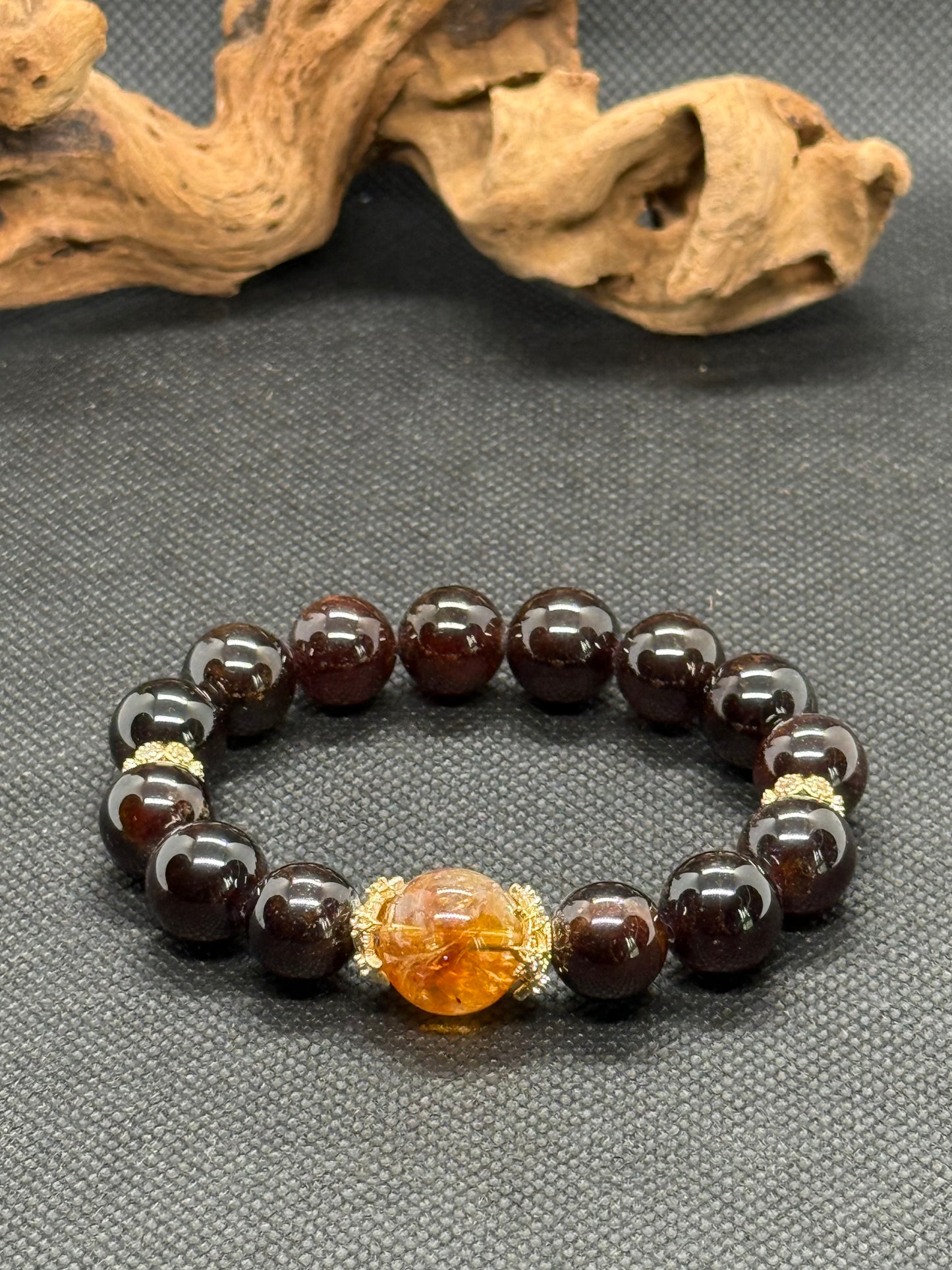 Genuine Garnet Bracelet for Passion & Love | Emotional Healing Crystal Jewelry