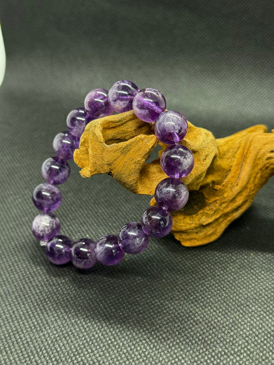 Natural Amethyst Bracelet｜10mm Cosmic Vortex｜Viral Healing Jewelry