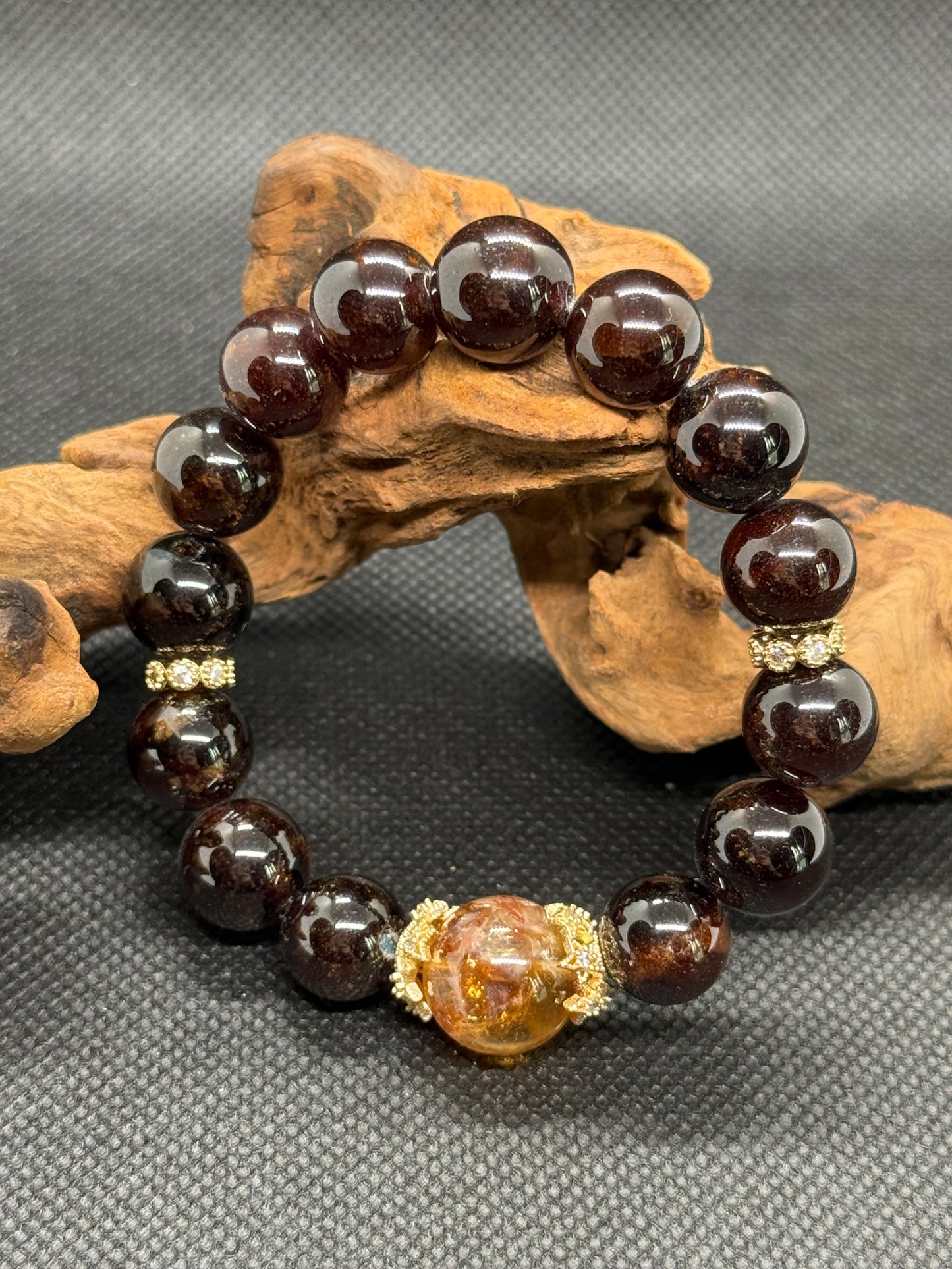 Genuine Garnet Bracelet for Passion & Love | Emotional Healing Crystal Jewelry