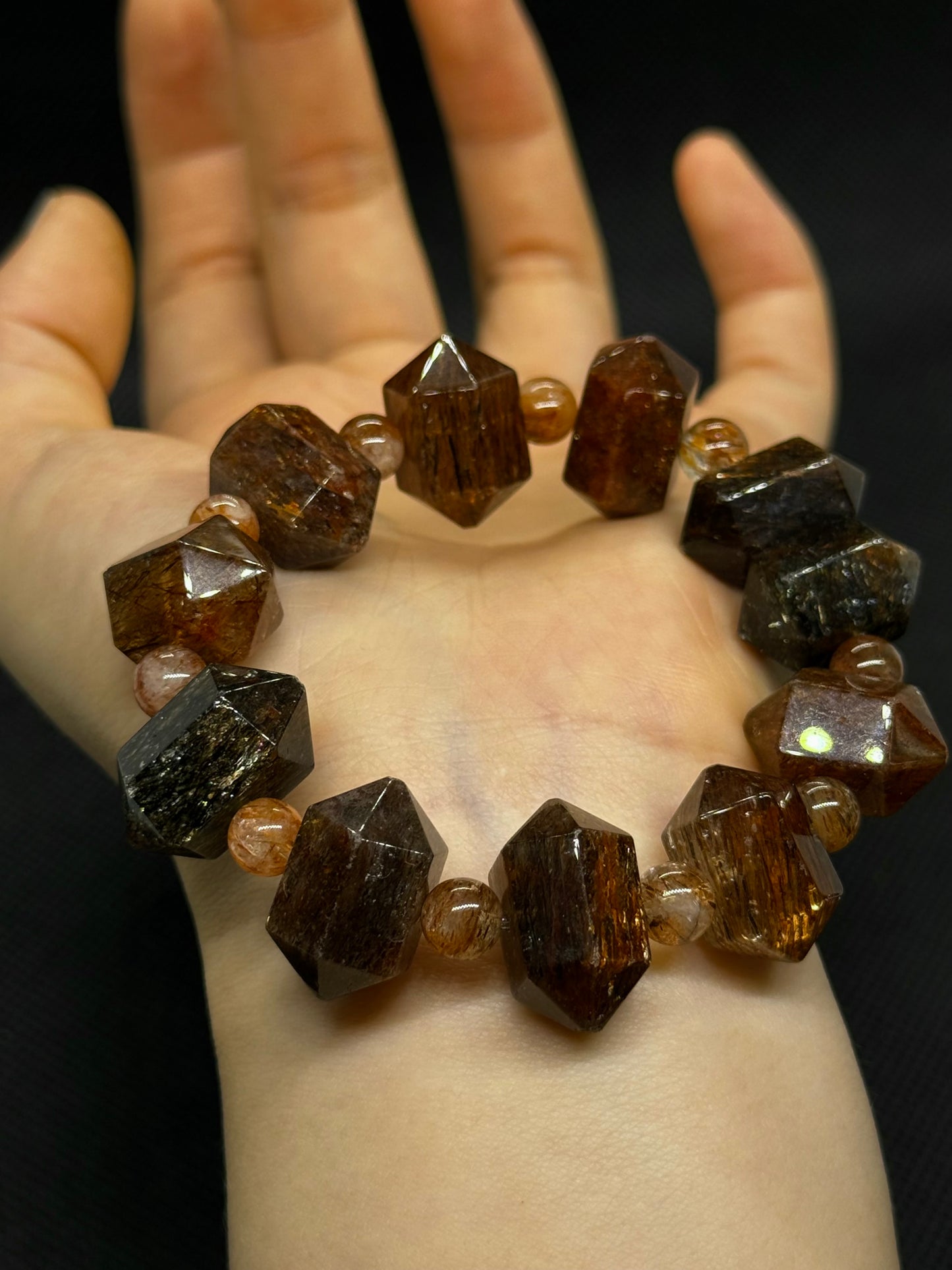 High Frequency Energy Crystals｜Collectible Black Gold Super Seven｜Ultra-strong energy magnetic field