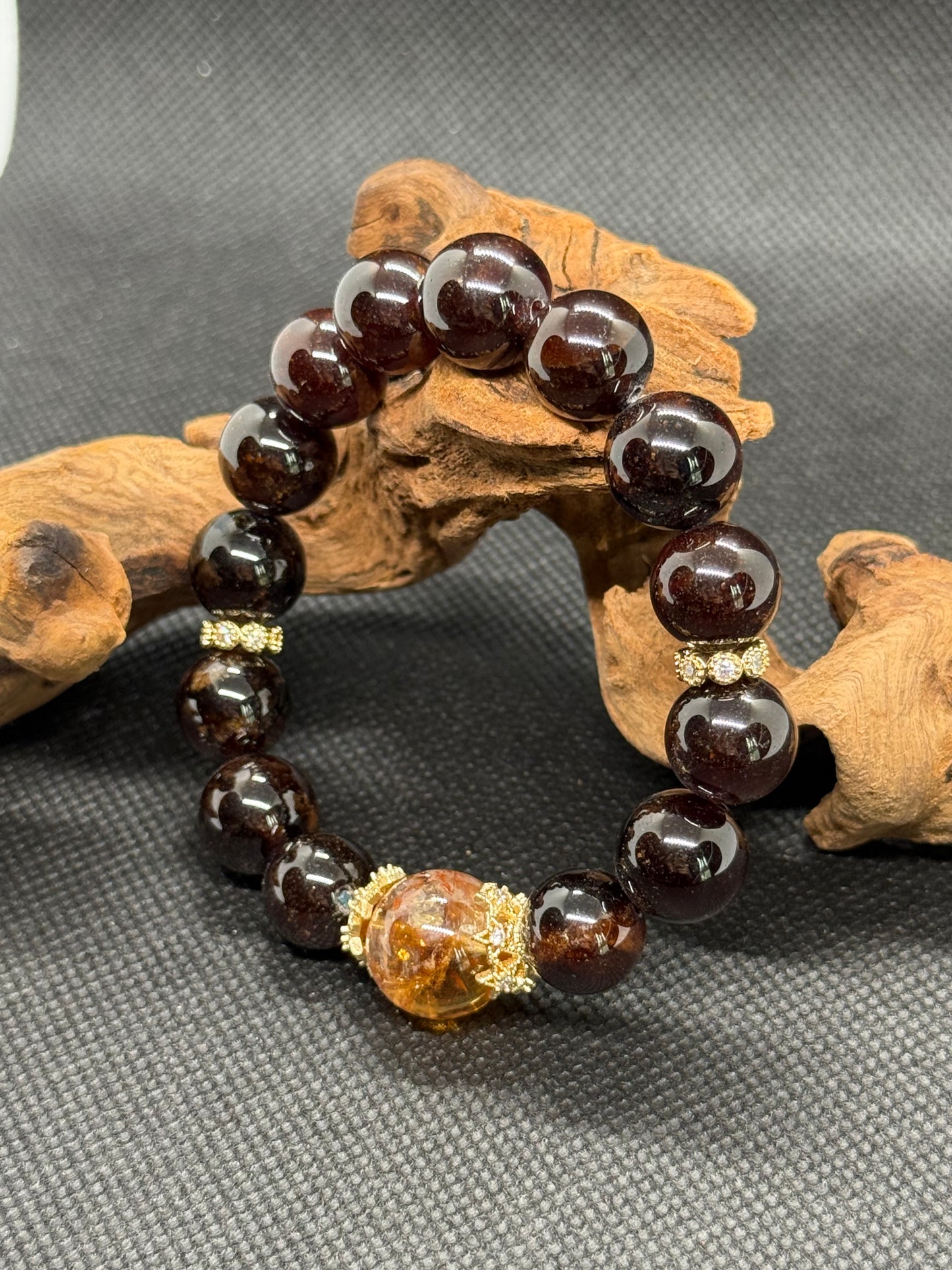 Genuine Garnet Bracelet for Passion & Love | Emotional Healing Crystal Jewelry